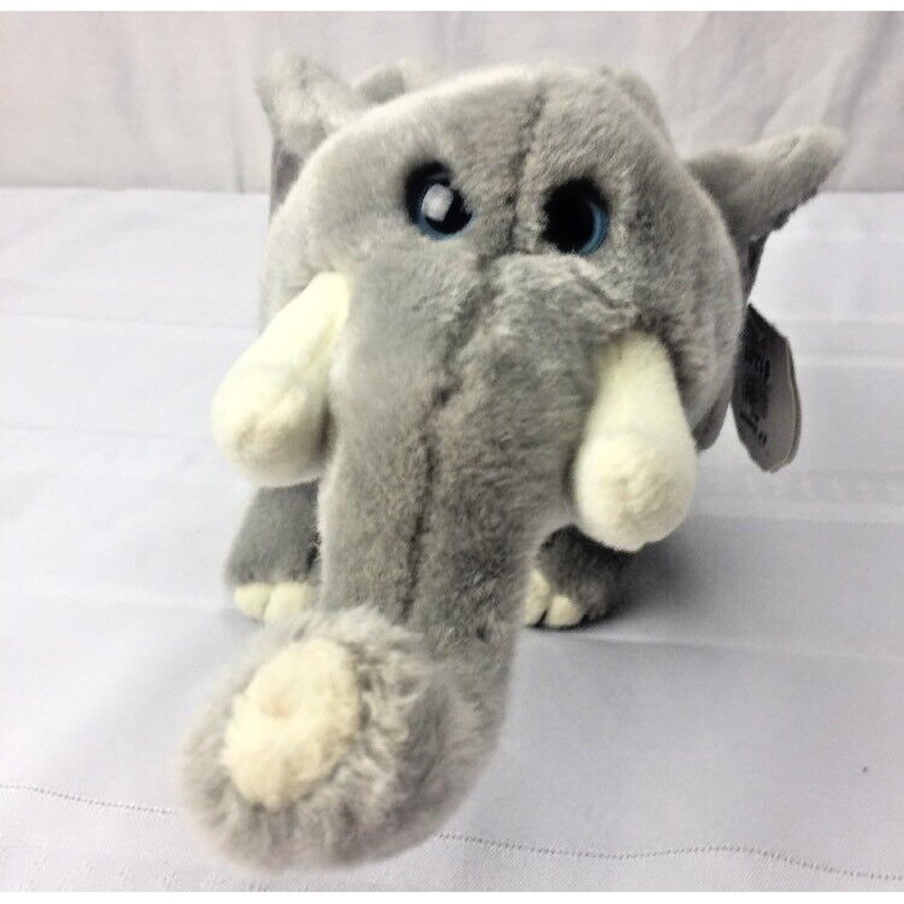 2006 Wishpets Grey Elephant Emily Hipeye Plush Stuffed Animal  w/ tags